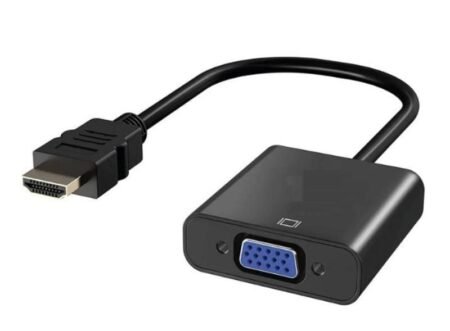 HDMI to VGA Adapter Cable 1080P (Male to Female) for Media Players, Xbox, Projector, Computer, Laptop, TV & More | Full HD Resolution OEM