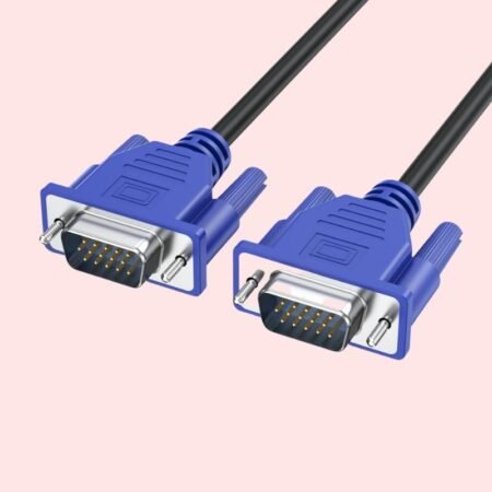 VGA Cable 1.5 m Compatible with PC Laptop COLOUR SILVER